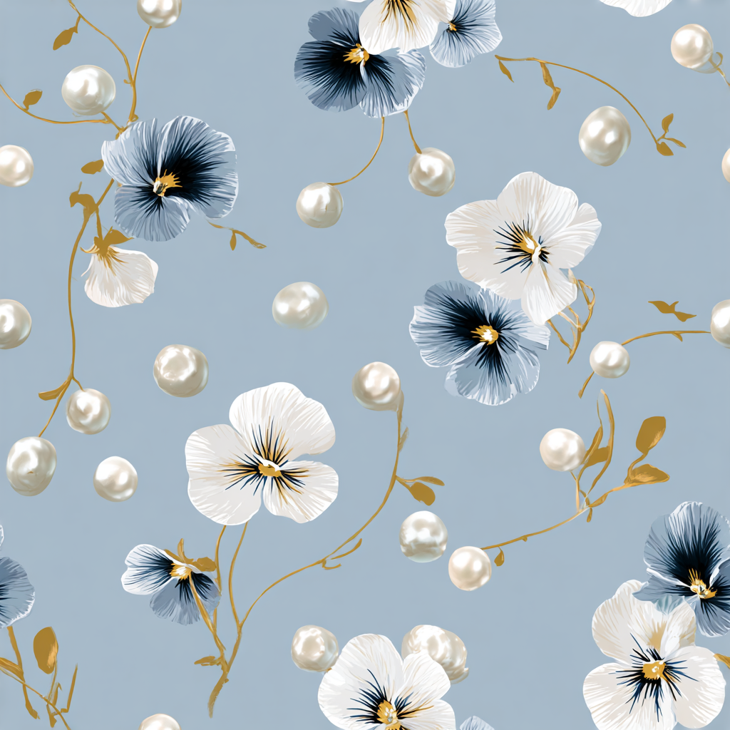 Flower Pearls Wallpaper
