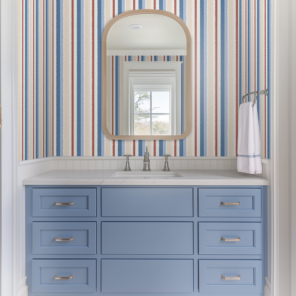 Harbor Stripe Wallpaper