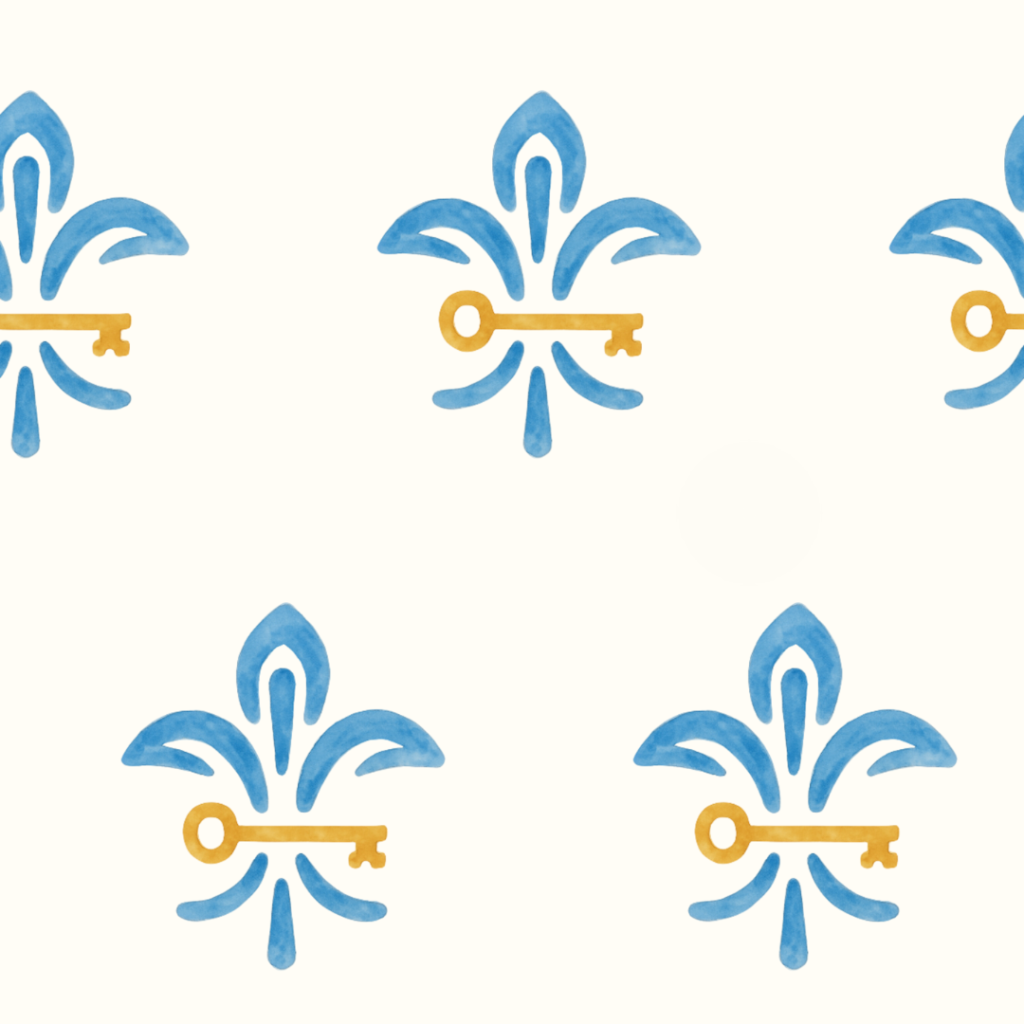 KKG Key + Fleur De Lis Wallpaper