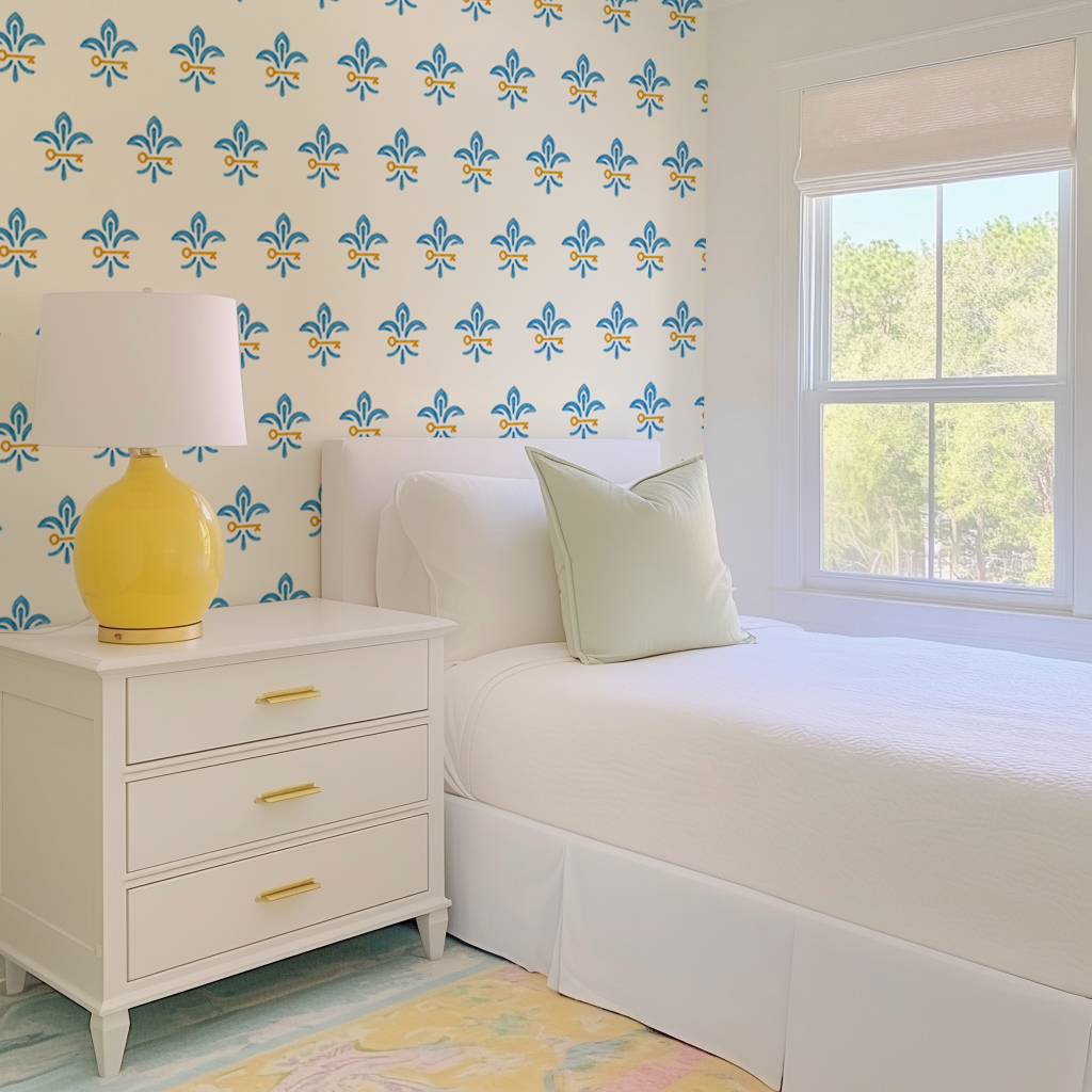 KKG Key + Fleur De Lis Wallpaper