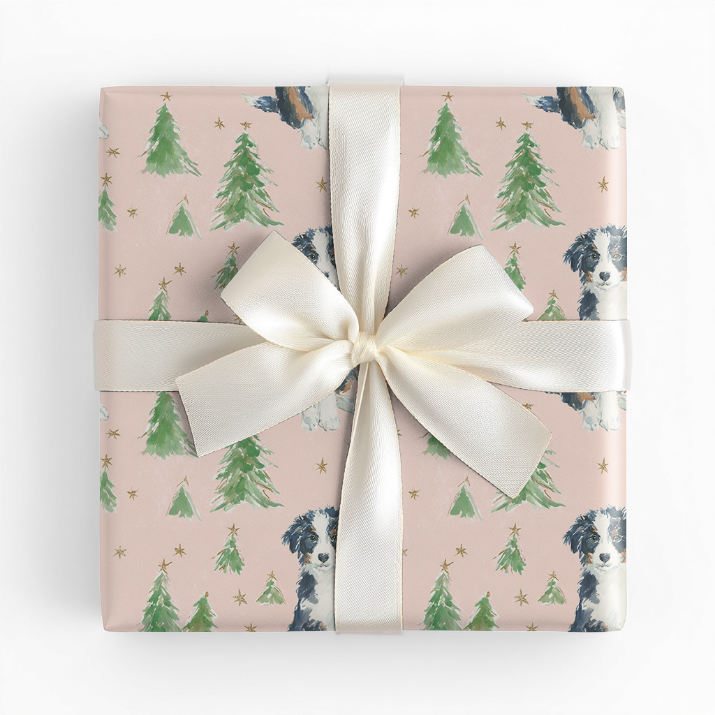 Aussie Puppy Christmas - Wrapping Paper