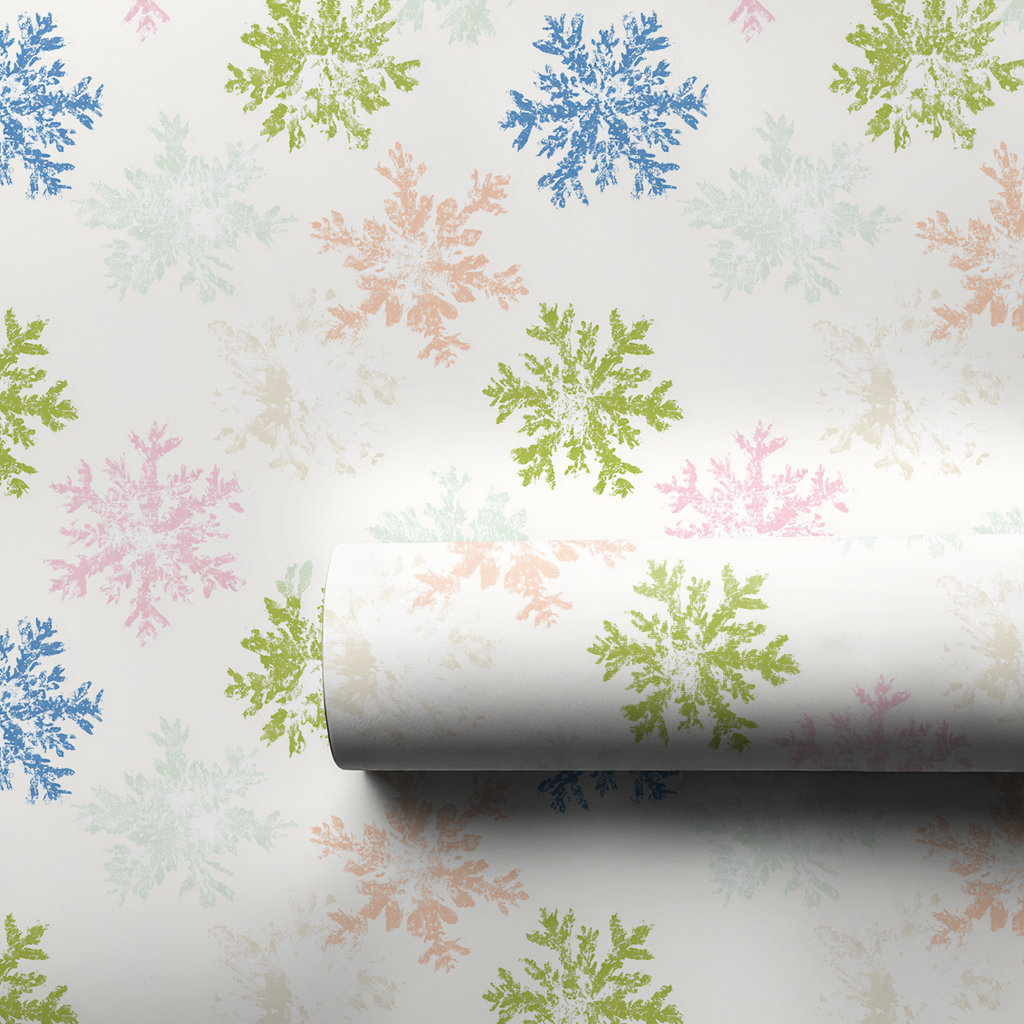 Colorful Flurries - Wrapping Paper