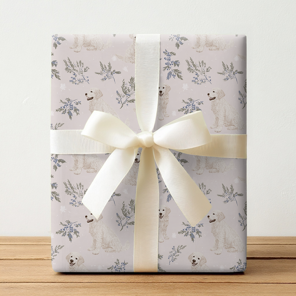 Golden Pup Christmas - Wrapping Paper