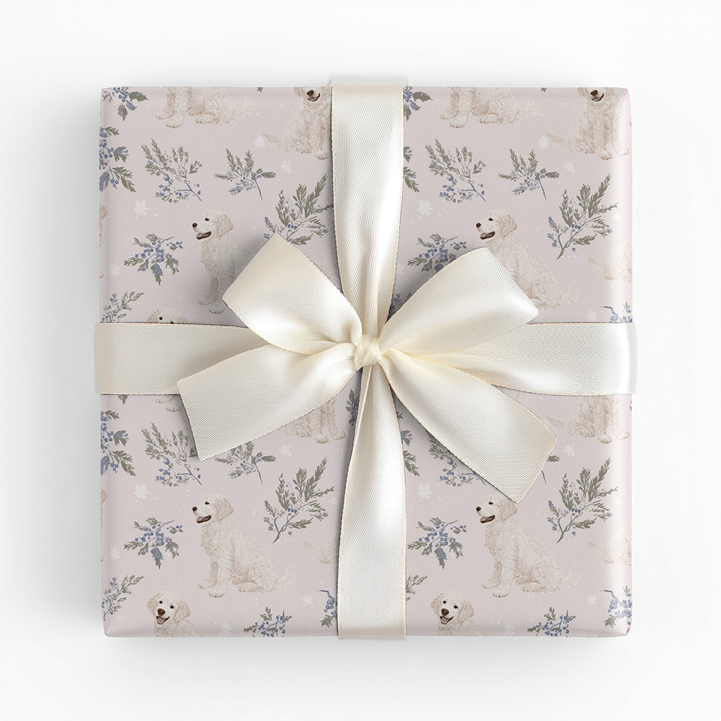 Golden Pup Christmas - Wrapping Paper
