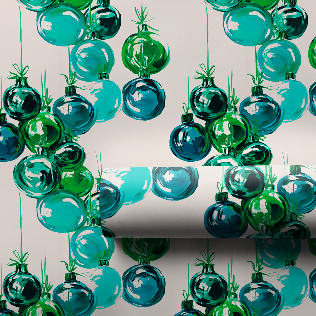 Dark Green Nelson - Wrapping Paper