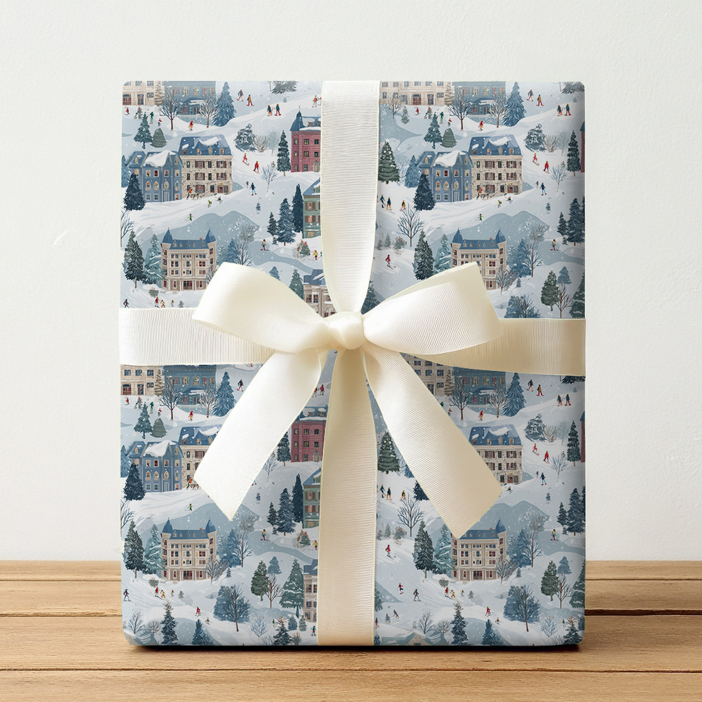 Ski Town - Wrapping Paper