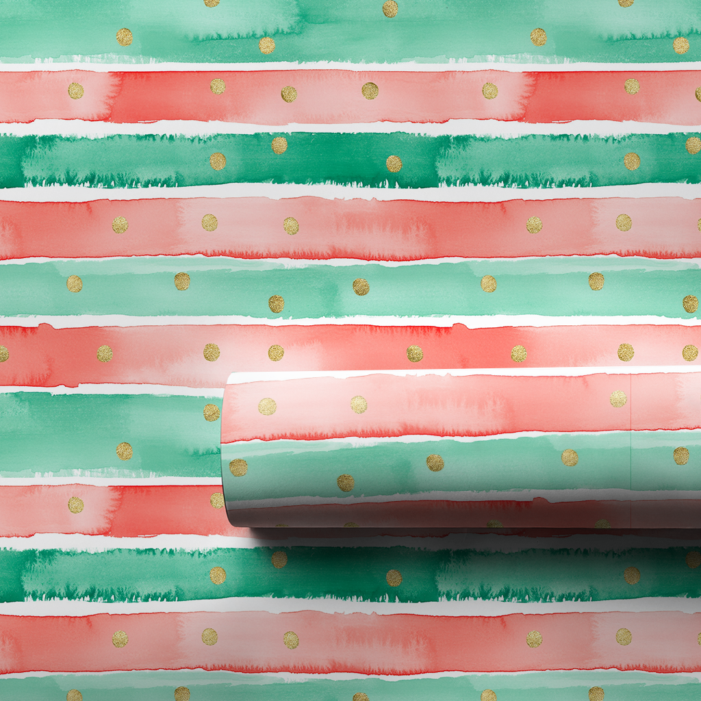 Christmas Stripes - Wrapping Paper