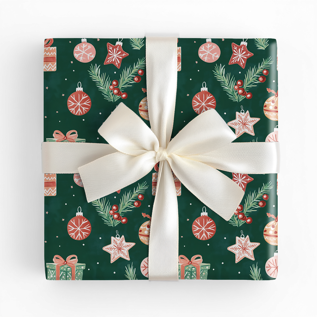 Ornaments and Presents - Wrapping Paper