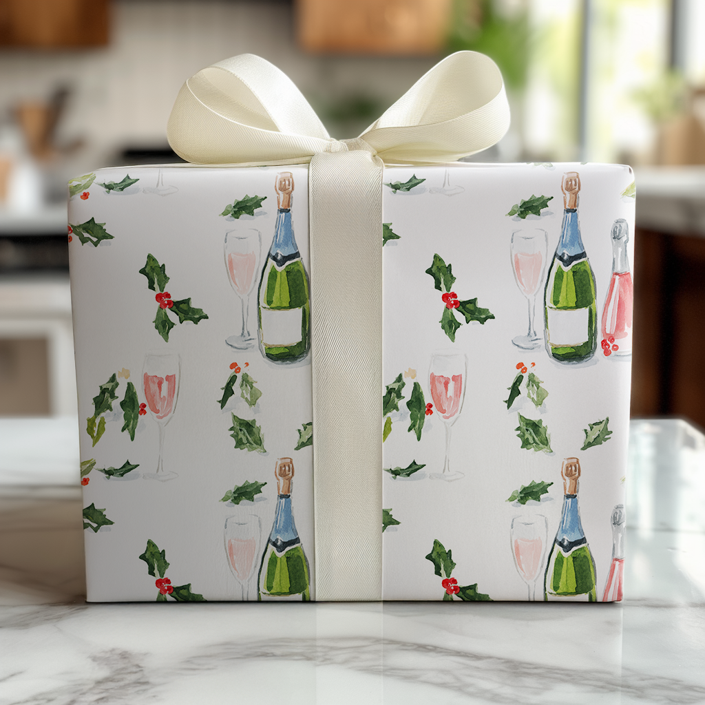 Mistletoe & Bubbly - Wrapping Paper