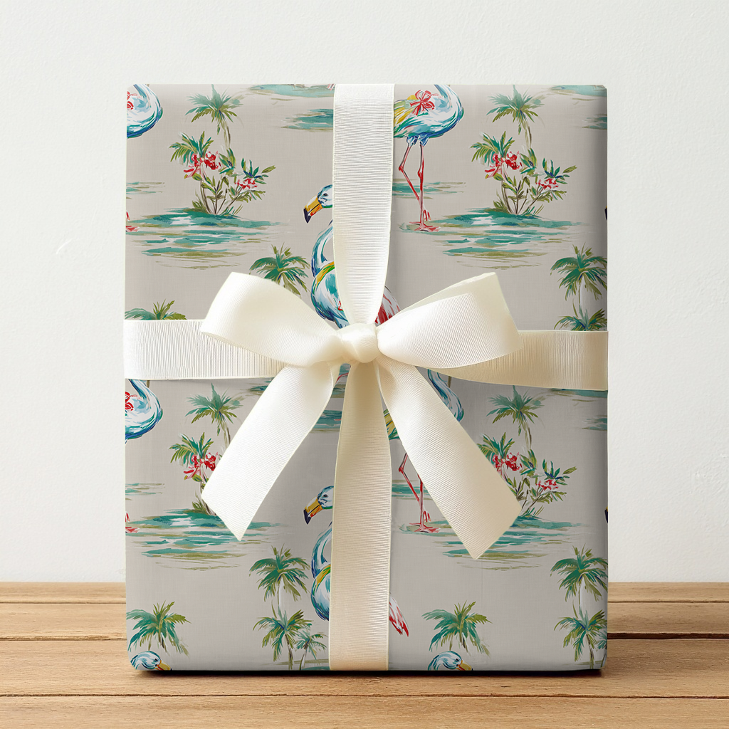 Flamingo Beach - Wrapping Paper