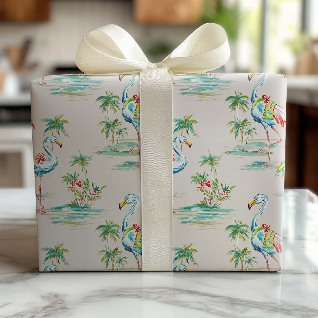 Flamingo Beach - Wrapping Paper