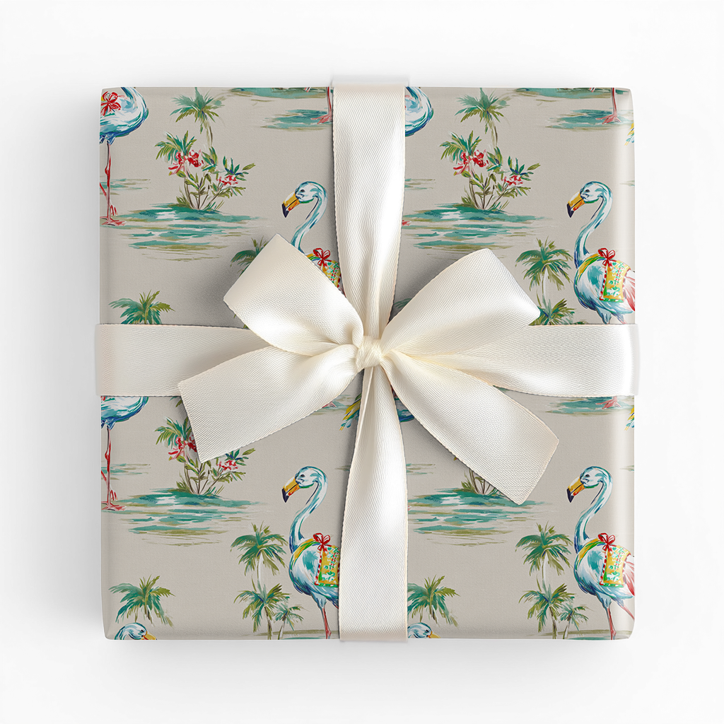 Flamingo Beach - Wrapping Paper