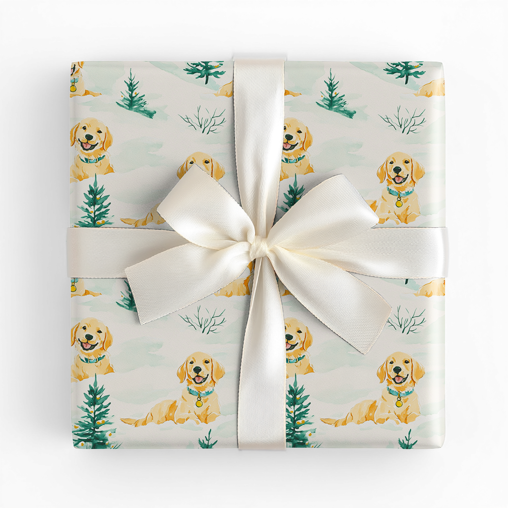 Golden Retriever Christmas -Wrapping Paper