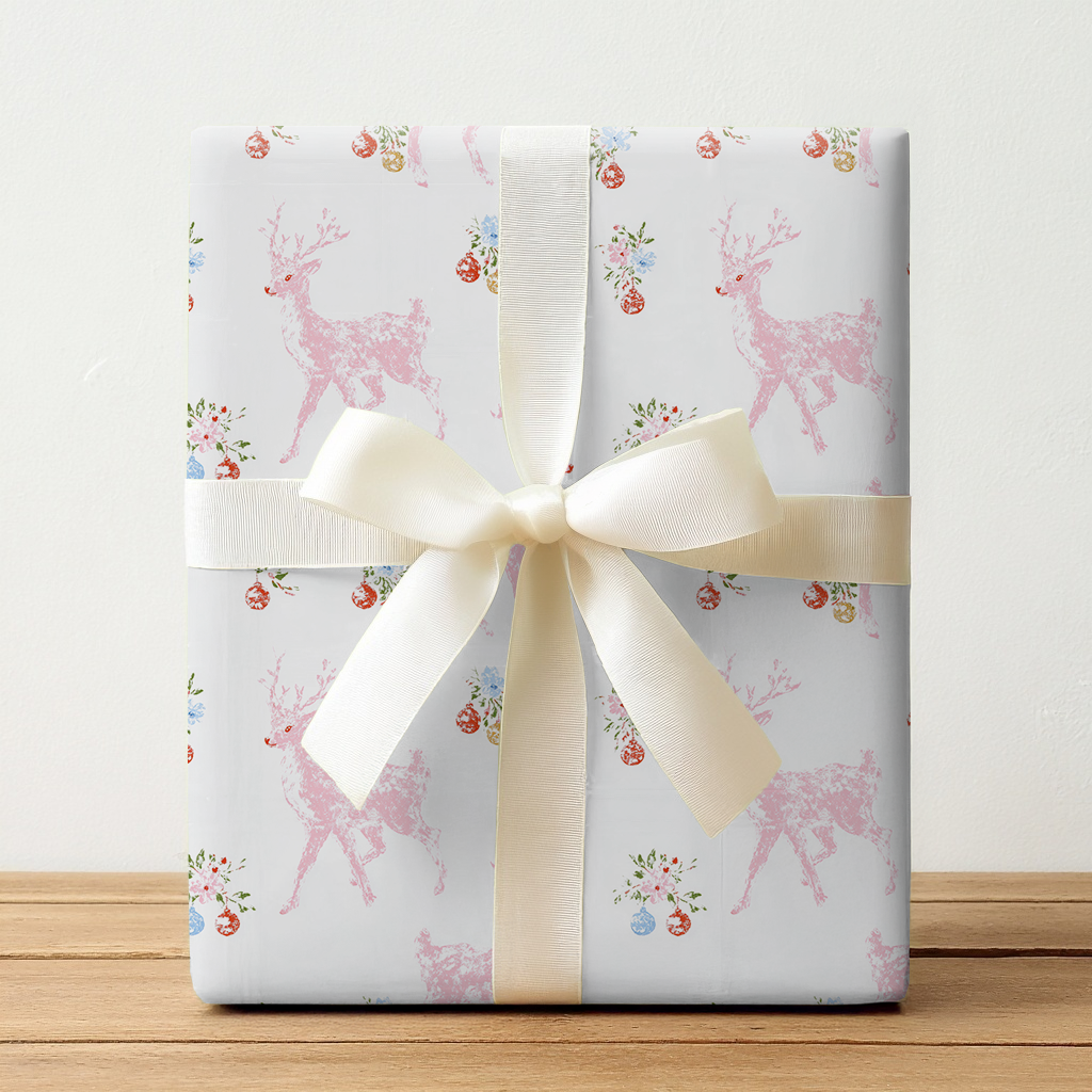 Pink Rudolph - Wrapping Paper