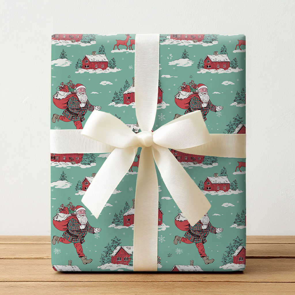 Boot-Scootin’ Claus - Wrapping Paper