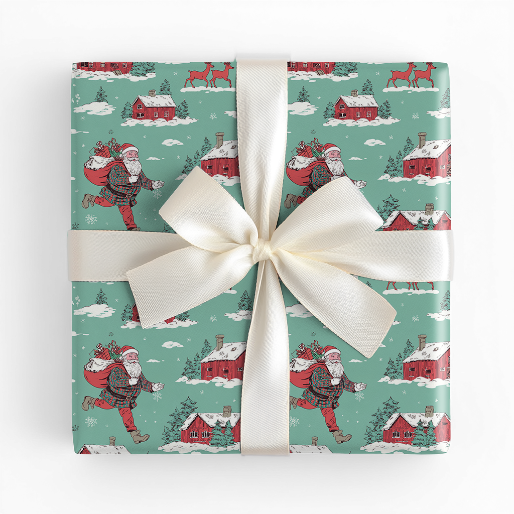 Boot-Scootin’ Claus - Wrapping Paper