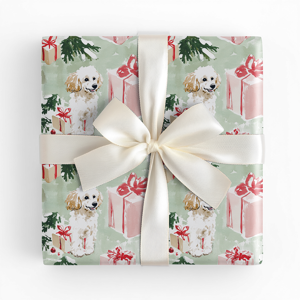 Mindi Poodle-Wrapping Paper