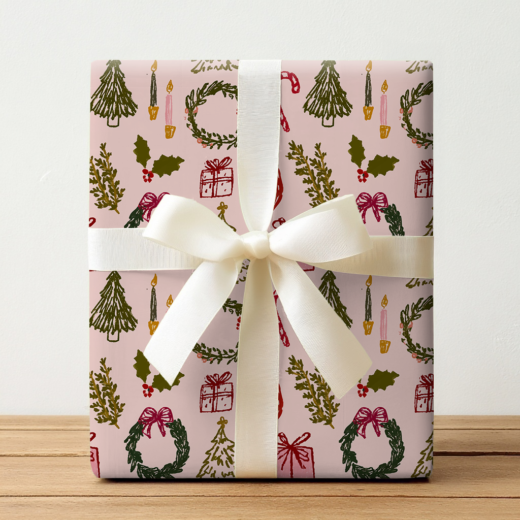 Holly Jolly Doodles - Wrapping Paper