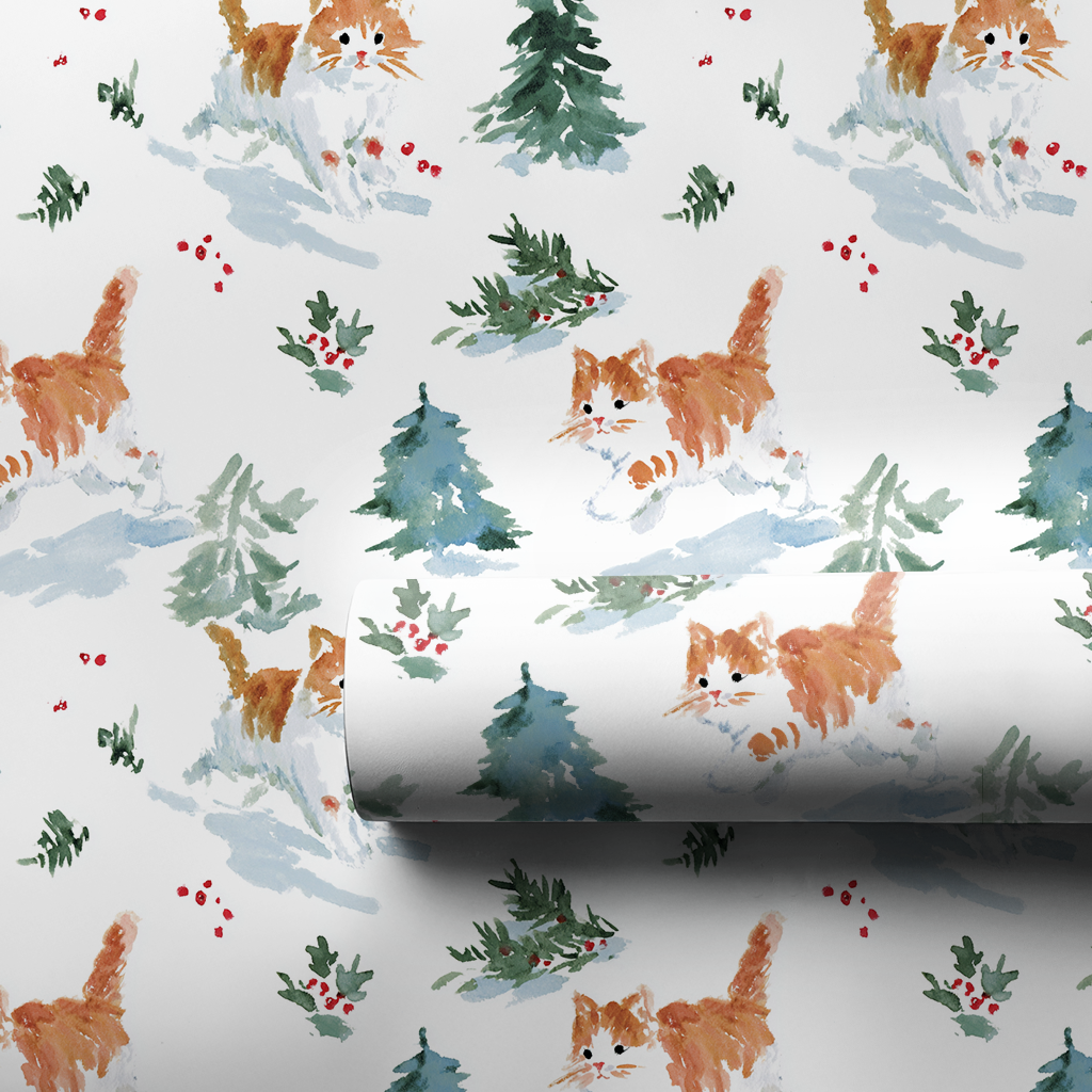 Meow In the Woods - Wrapping Paper