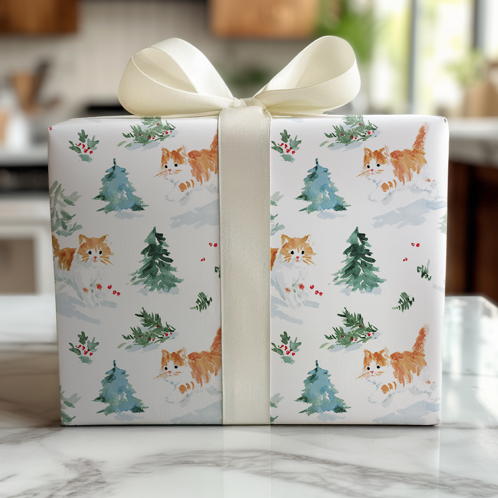 Meow In the Woods - Wrapping Paper