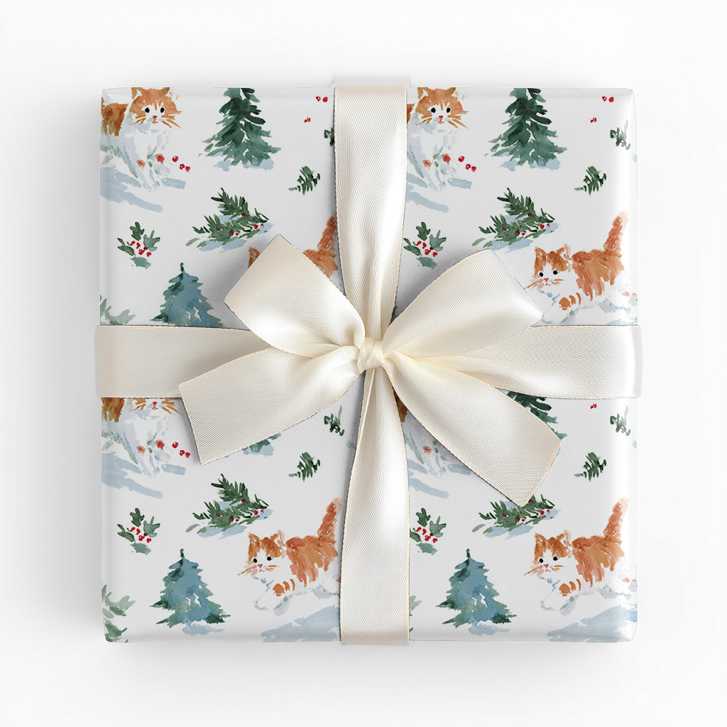 Meow In the Woods - Wrapping Paper