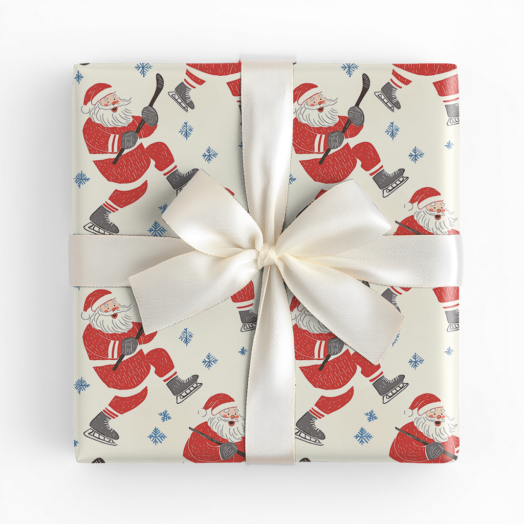 Hockey Santa - Wrapping Paper