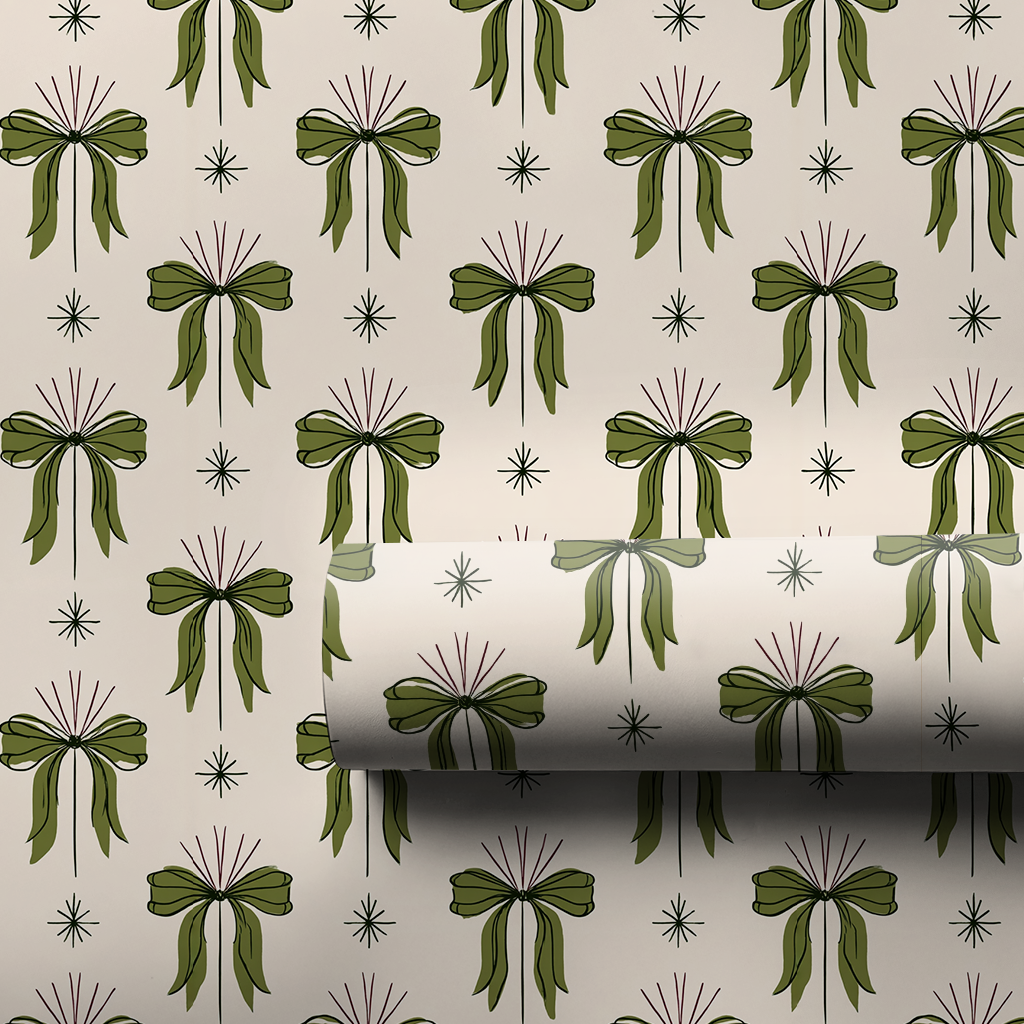 Holly Jolly Bows - Wrapping Paper