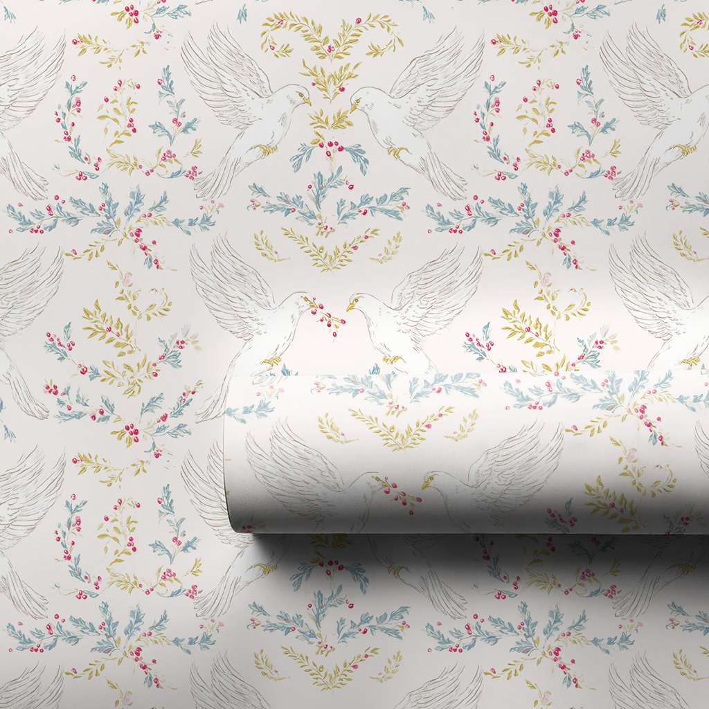 Two Turtle Doves - Wrapping Paper