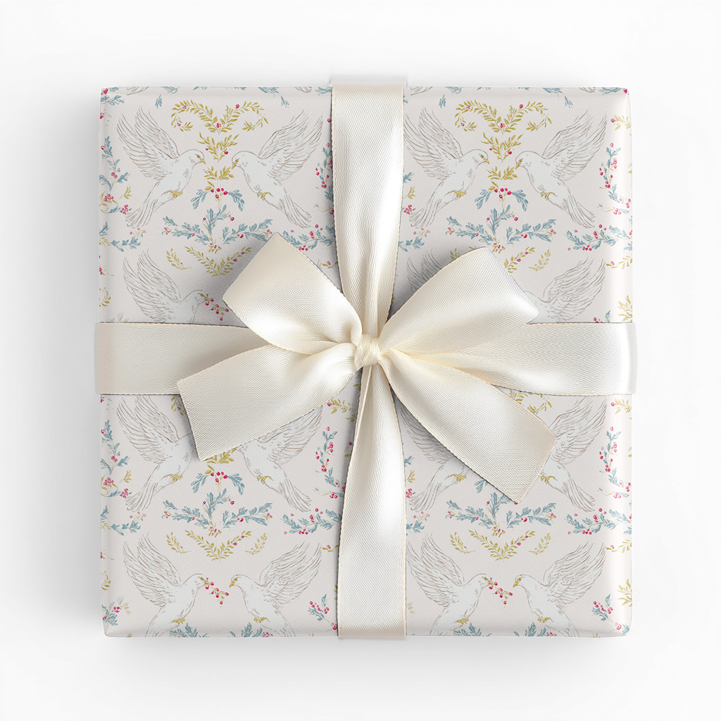 Two Turtle Doves - Wrapping Paper