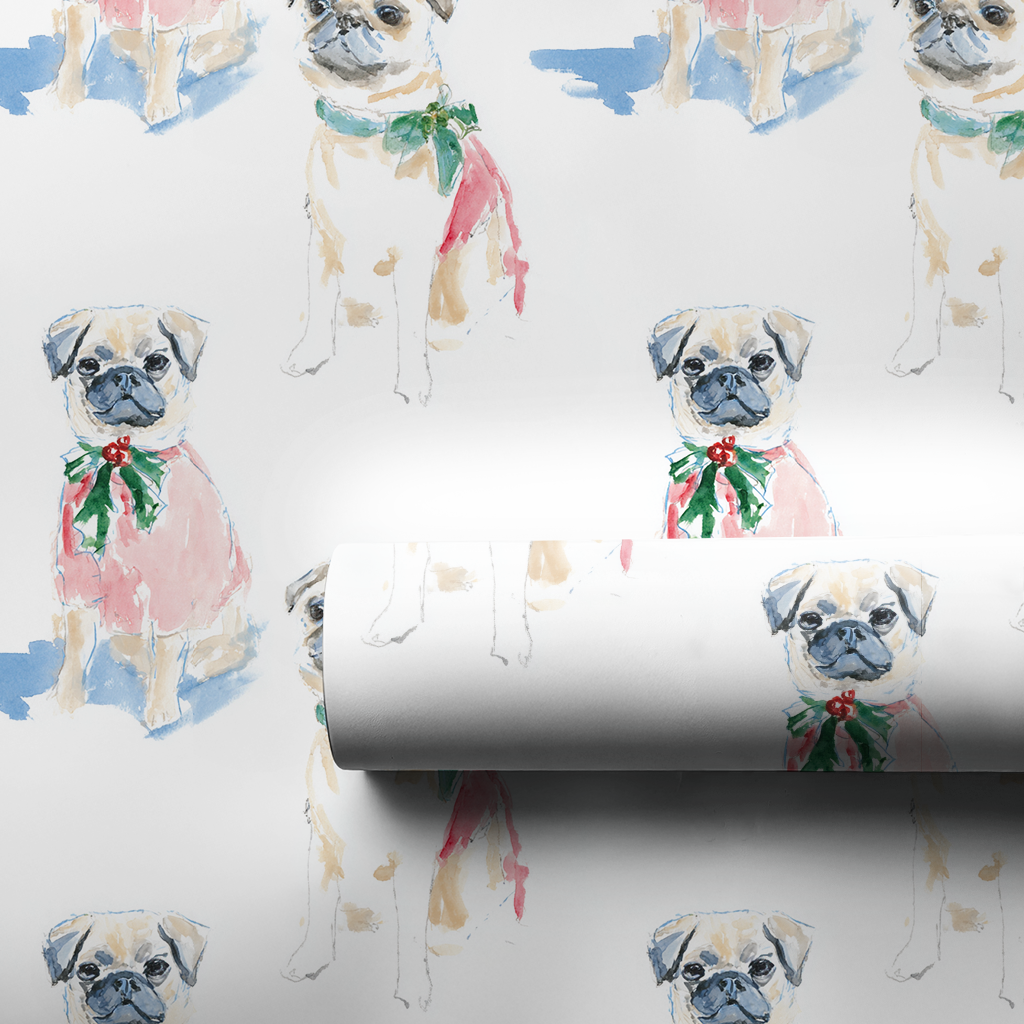Merry Pugmas - Wrapping Paper