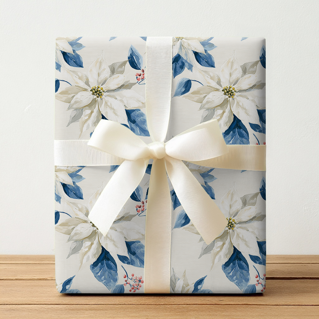 Winter Poinsettia - Wrapping Paper