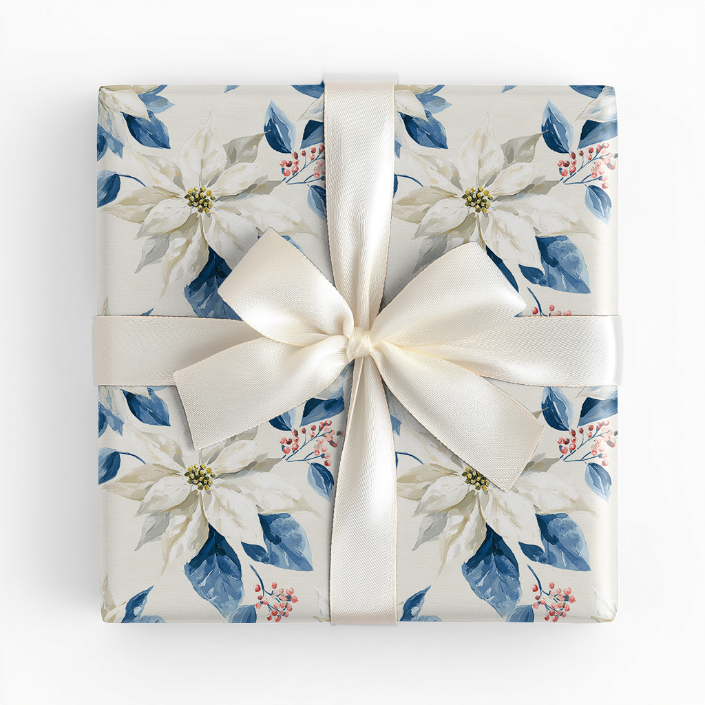 Winter Poinsettia - Wrapping Paper