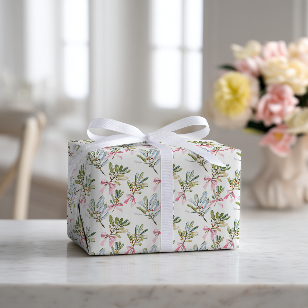 Maycee Mistletoe-Wrapping Paper