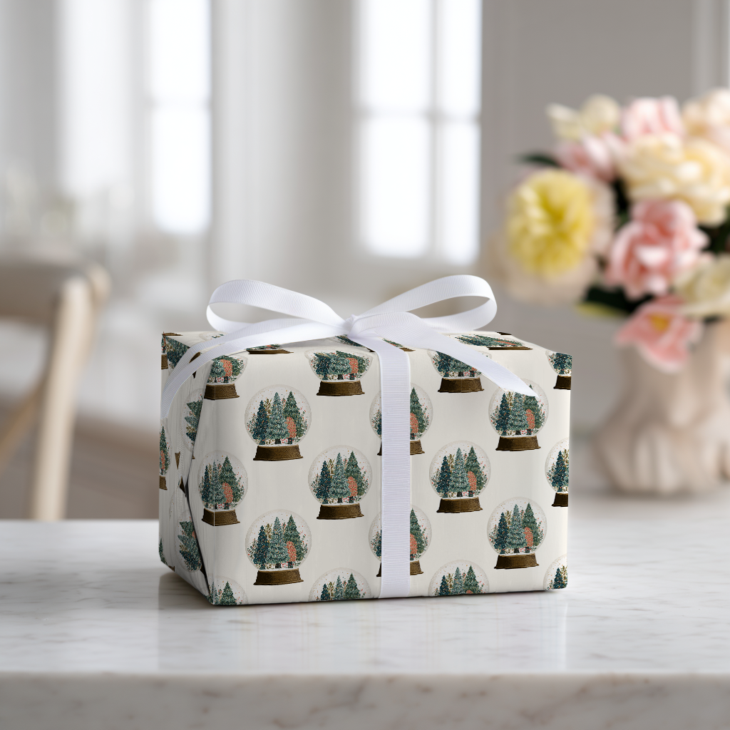 Glitter Globe - Wrapping Paper