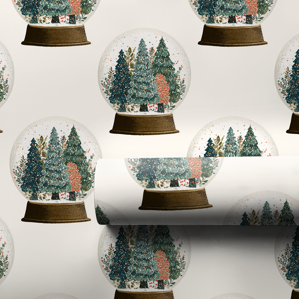 Glitter Globe - Wrapping Paper