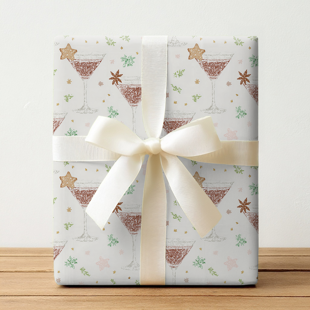 Gingerbread Martini - Wrapping Paper