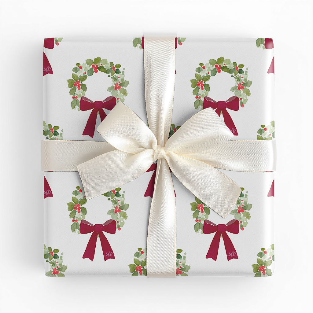 Alpha Phi Holiday Ring - Wrapping Paper