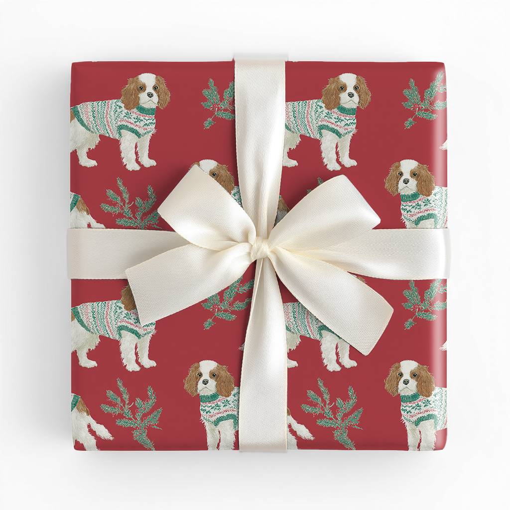 Cozy Cavalier Christmas - Wrapping Paper