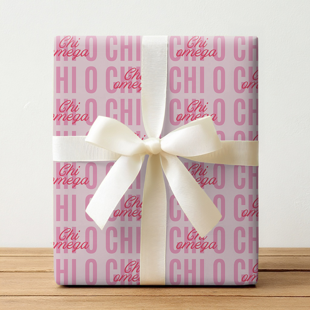 Pretty in Pink Chi O - Wrapping Paper