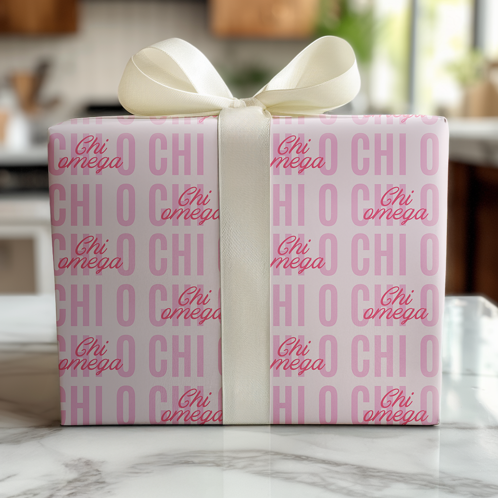 Pretty in Pink Chi O - Wrapping Paper