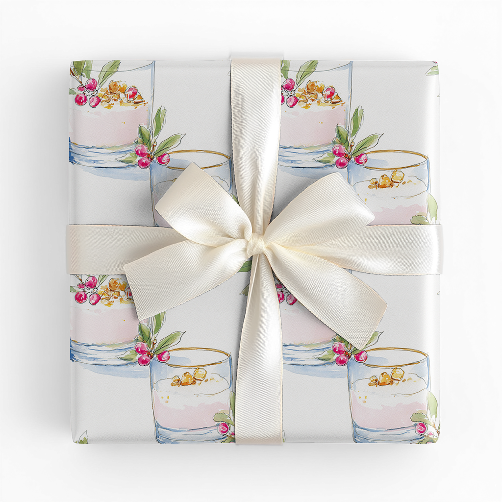 Bubbly Under the Mistletoe - Wrapping Paper