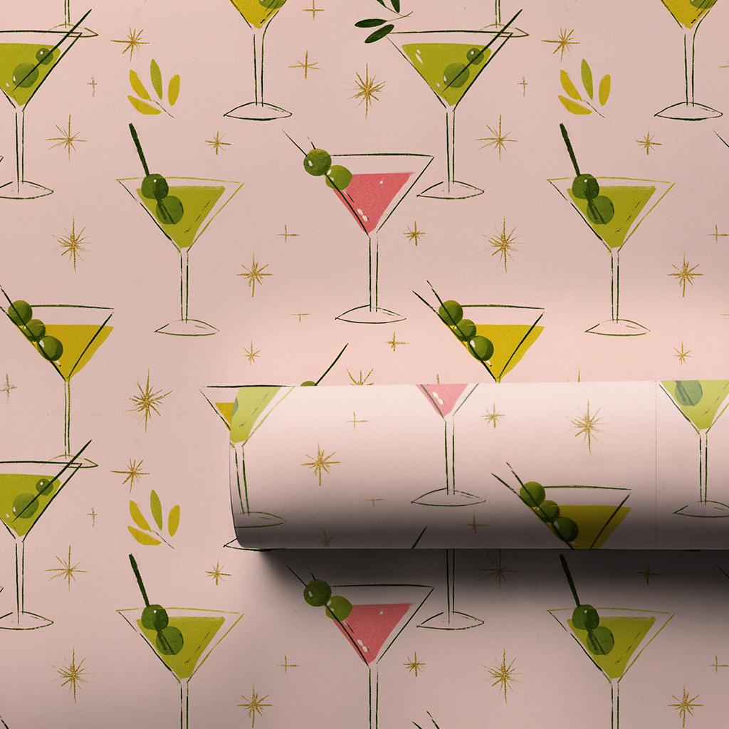 Mistletoe Martini - Wrapping Paper