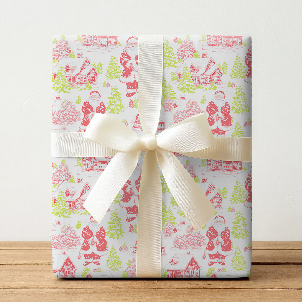 Neon Claus - Wrapping Paper