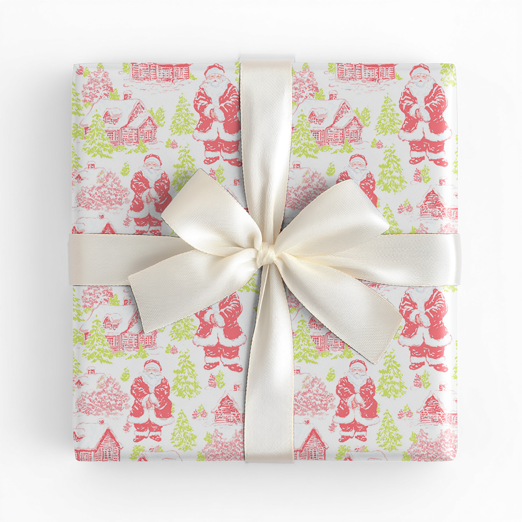 Neon Claus - Wrapping Paper