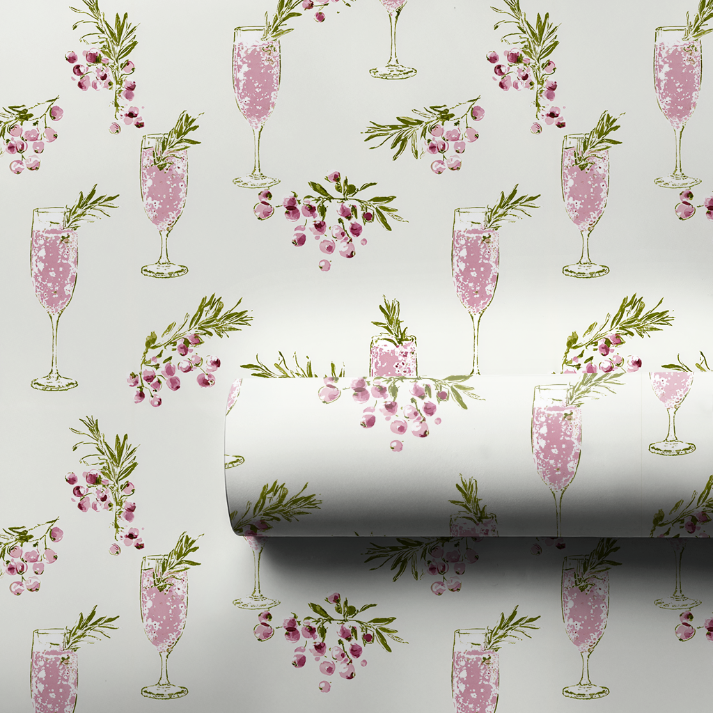 Cranberry Fizz - Wrapping Paper