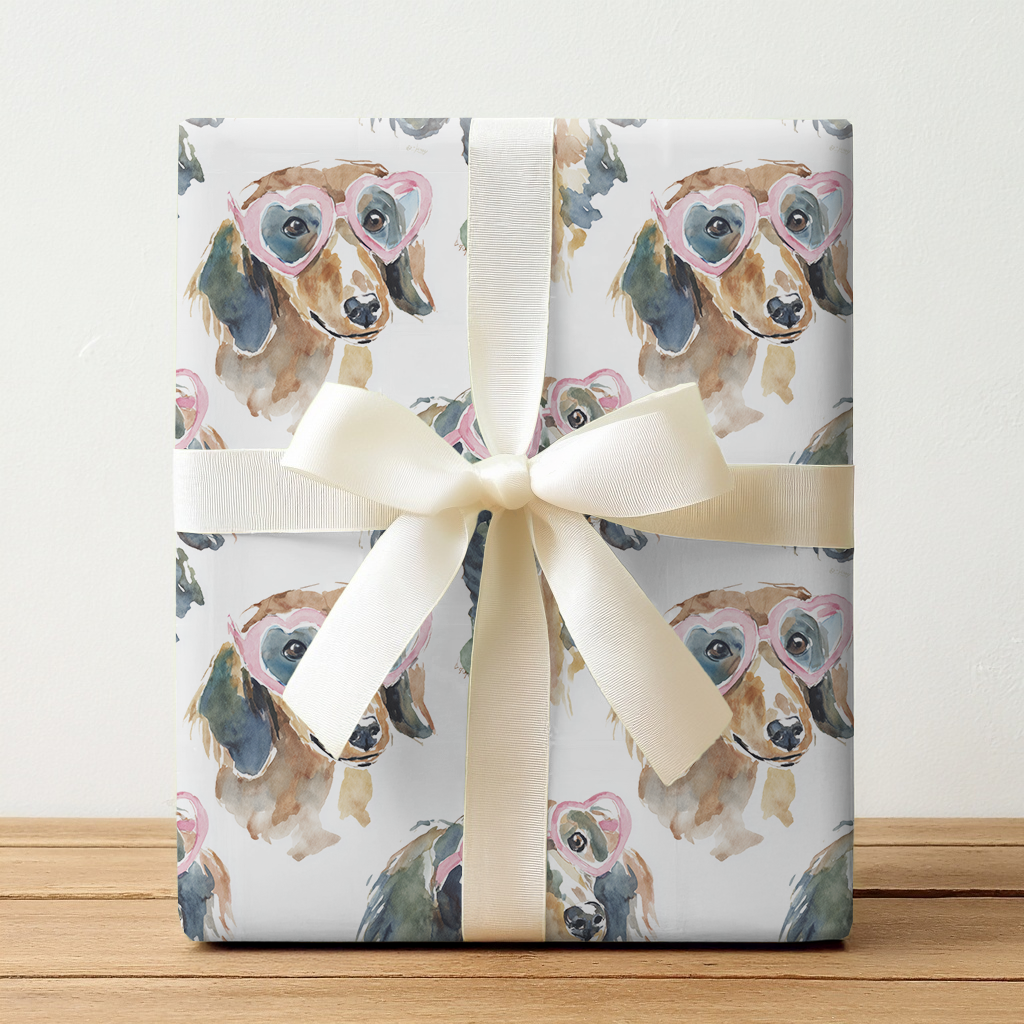 Daisy Dachshund-Wrapping Paper