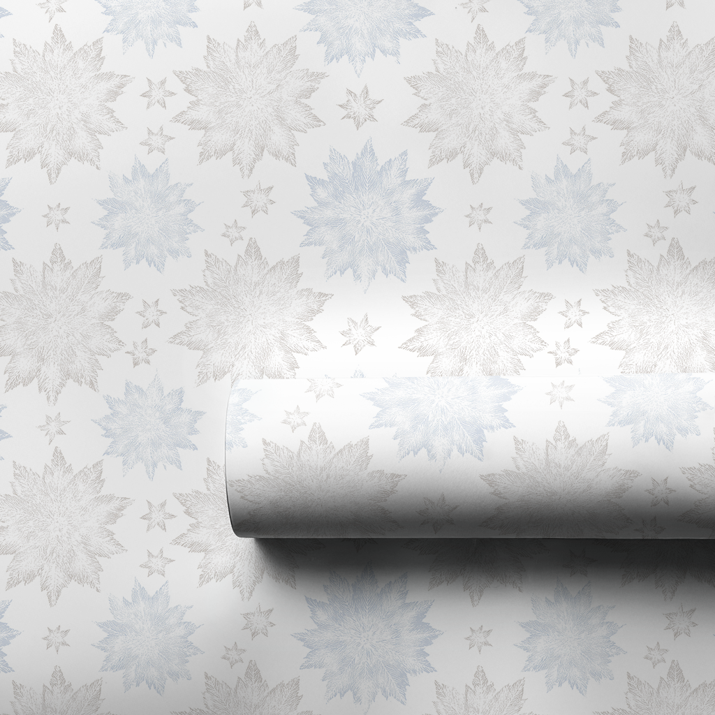 Twinkling Snowflakes - Wrapping Paper