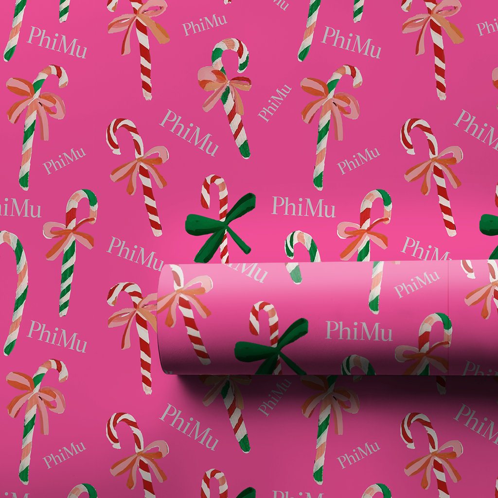 Sweet Phi Mu Swirls - Wrapping Paper