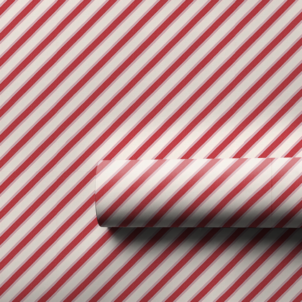 Blush & Berry Stripes - Wrapping Paper