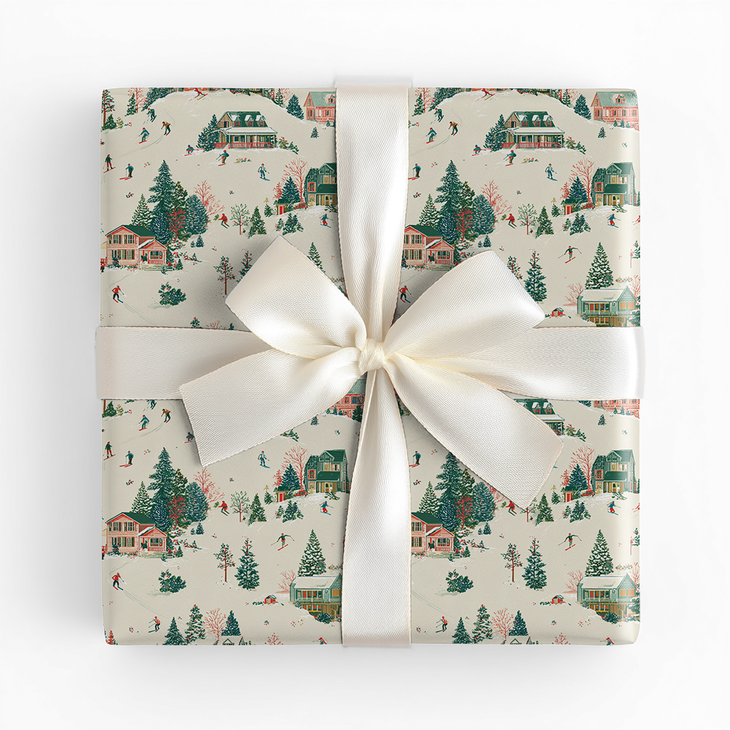 Ski Lodge Christmas - Wrapping Paper